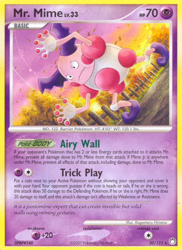 Mr. Mime (30/123) [Diamond & Pearl: Mysterious Treasures] | GnG Games