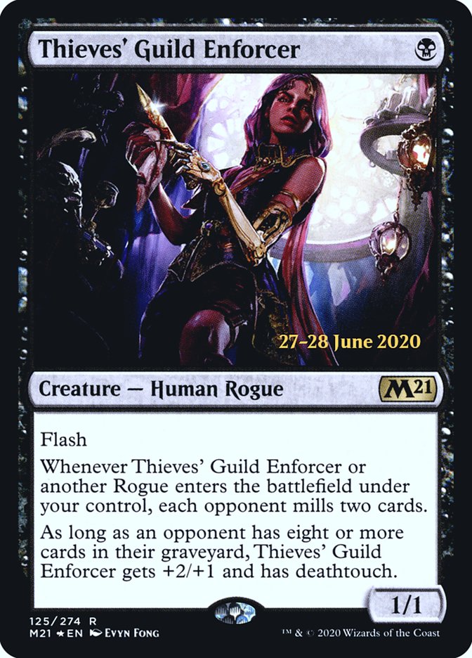 Thieves' Guild Enforcer  [Core Set 2021 Prerelease Promos] | GnG Games