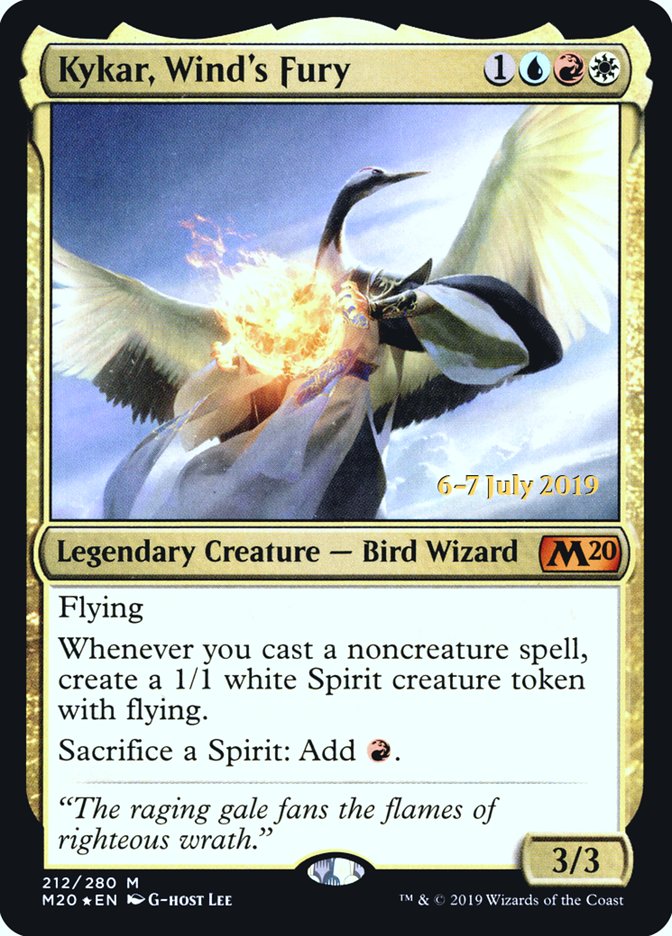 Kykar, Wind's Fury  [Core Set 2020 Prerelease Promos] | GnG Games