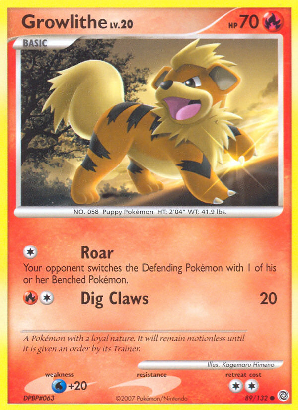 Growlithe (89/132) [Diamond & Pearl: Secret Wonders] | GnG Games