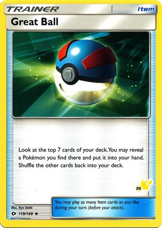 Great Ball (119/149) (Pikachu Stamp #29) [Battle Academy 2020] | GnG Games