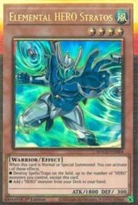 Elemental HERO Stratos (Alternate Art) [MAGO-EN004] Gold Rare | GnG Games