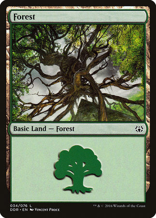 Forest (34) [Duel Decks: Nissa vs. Ob Nixilis] | GnG Games