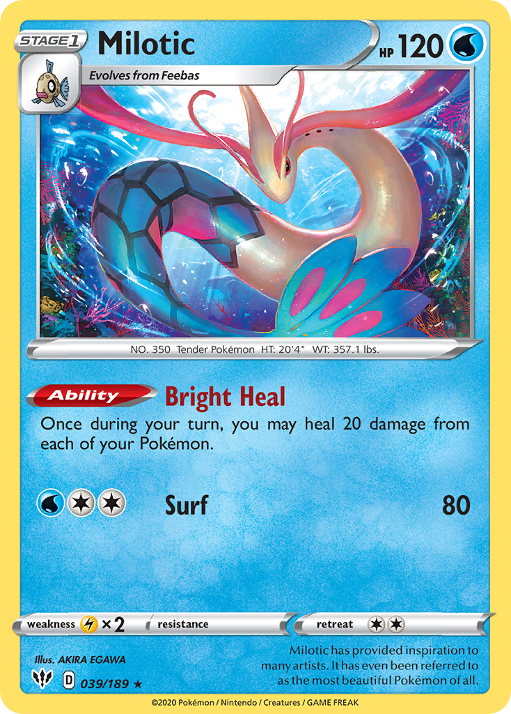 Milotic (039/189) [Sword & Shield: Darkness Ablaze] | GnG Games