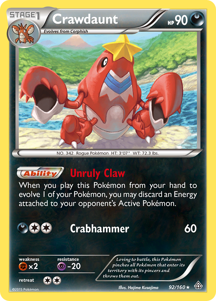 Crawdaunt (92/160) [XY: Primal Clash] | GnG Games