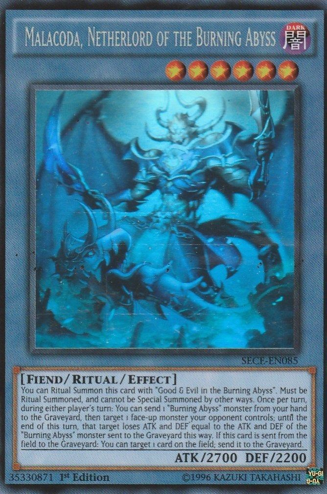 Malacoda, Netherlord of the Burning Abyss [SECE-EN085] Ghost Rare | GnG Games