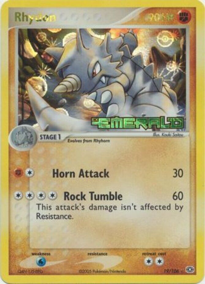 Rhydon (19/106) (Stamped) [EX: Emerald] | GnG Games