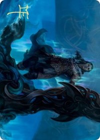 Cosima, God of the Voyage Art Card (Gold-Stamped Signature) [Kaldheim: Art Series] | GnG Games