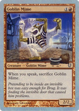 Goblin Mime (Alternate Foil) [Unhinged] | GnG Games