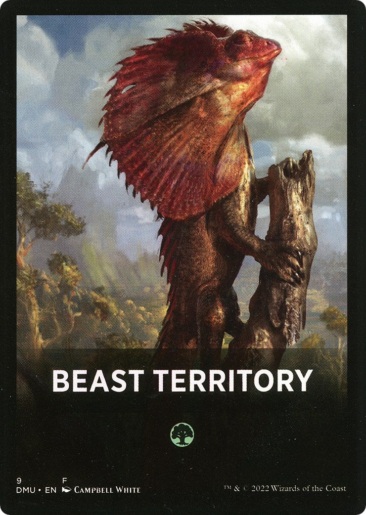 Beast Territory Theme Card [Dominaria United Tokens] | GnG Games