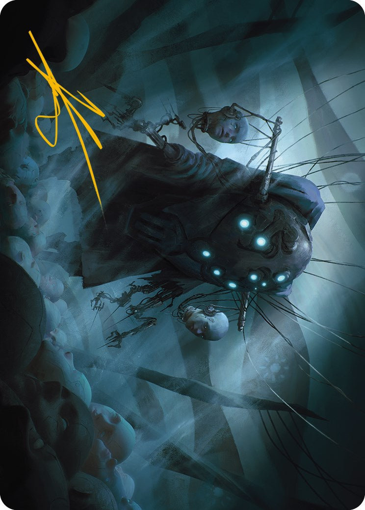 Meldweb Curator Art Card (Gold-Stamped Signature) [Phyrexia: All Will Be One Art Series] | GnG Games