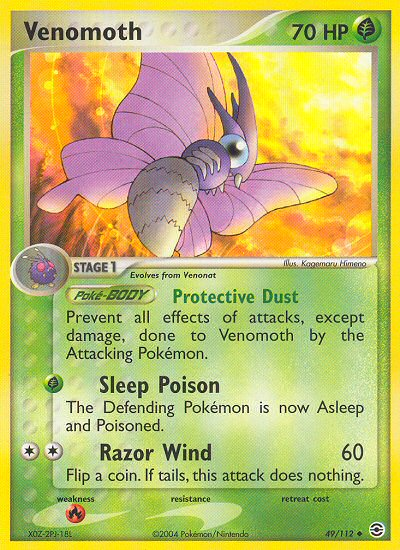 Venomoth (49/112) [EX: FireRed & LeafGreen] | GnG Games