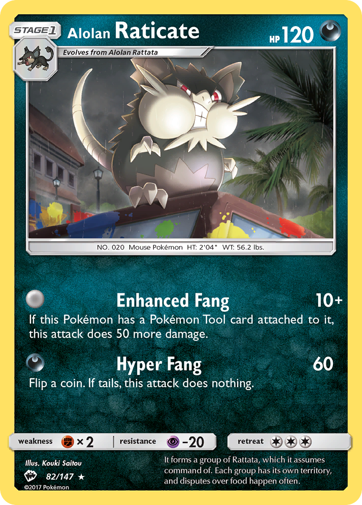 Alolan Raticate (82/147) [Sun & Moon: Burning Shadows] | GnG Games