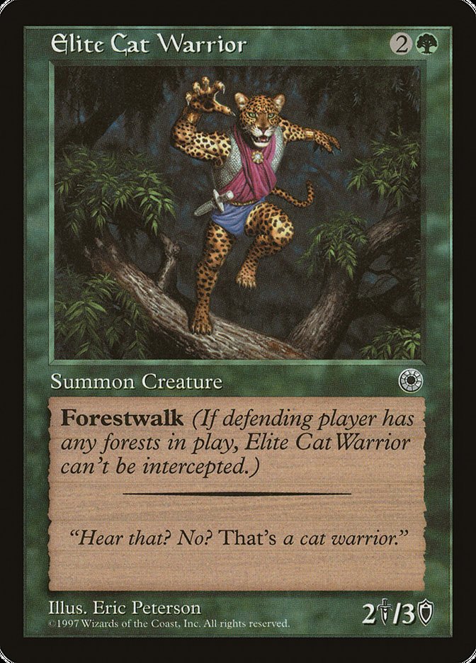 Elite Cat Warrior (With Flavor Text) [Portal] | GnG Games