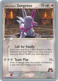 Team Magma's Zangoose (23/95) (Magma Spirit - Tsuguyoshi Yamato) [World Championships 2004] | GnG Games