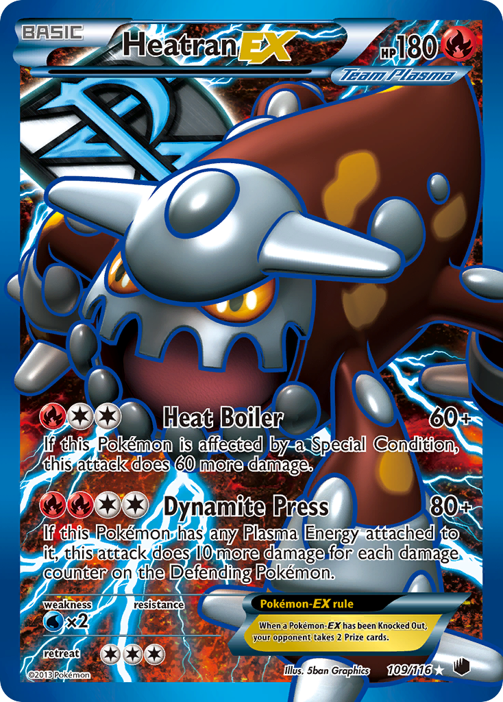 Heatran EX (109/116) [Black & White: Plasma Freeze] | GnG Games