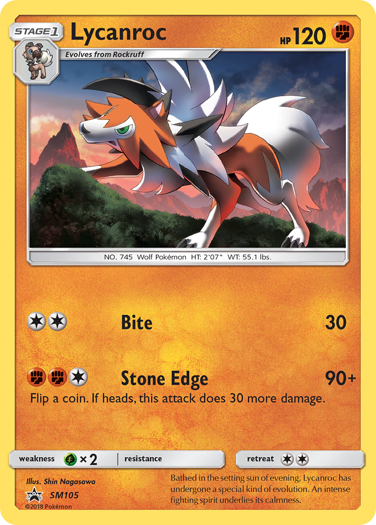 Lycanroc (SM105) [Sun & Moon: Black Star Promos] | GnG Games