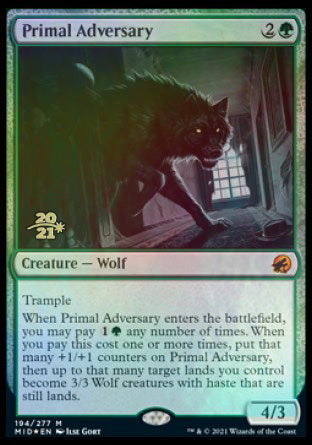 Primal Adversary [Innistrad: Midnight Hunt Prerelease Promos] | GnG Games