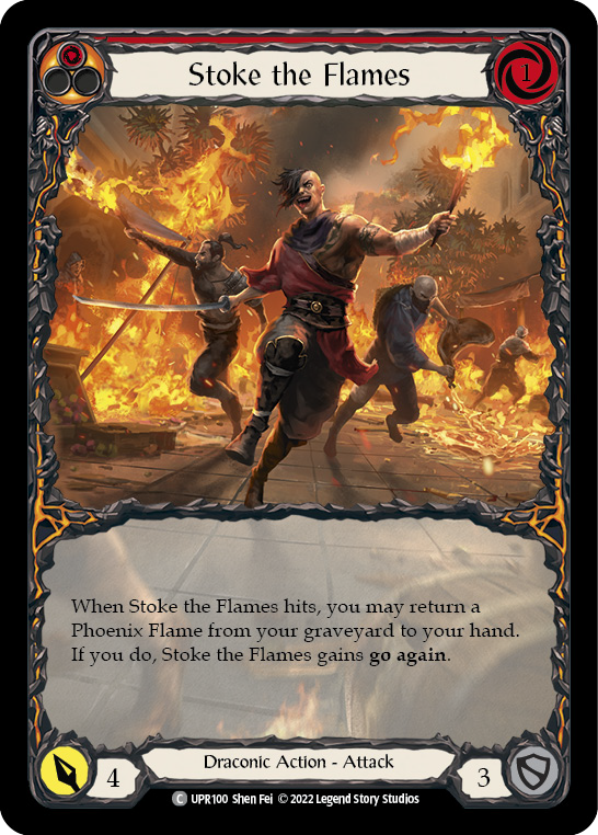 Stoke the Flames (Extended Art) [UPR100] (Uprising)  Rainbow Foil | GnG Games