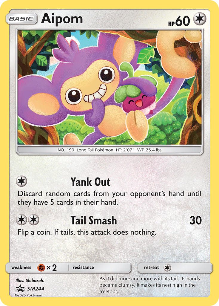 Aipom (SM244) [Sun & Moon: Black Star Promos] | GnG Games