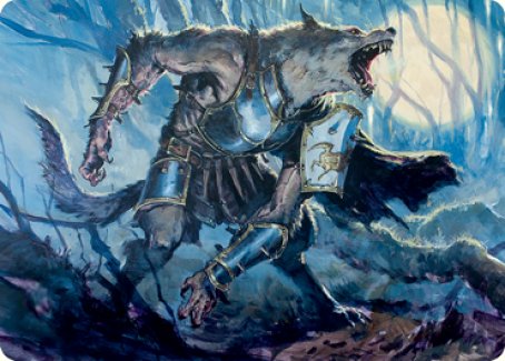 Moonrage Brute Art Card [Innistrad: Midnight Hunt Art Series] | GnG Games