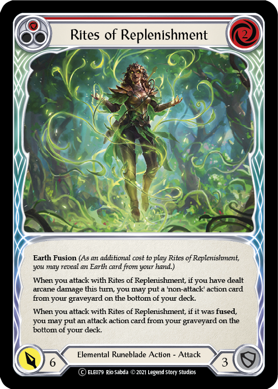 Rites of Replenishment (Red) [U-ELE079] Unlimited Rainbow Foil | GnG Games