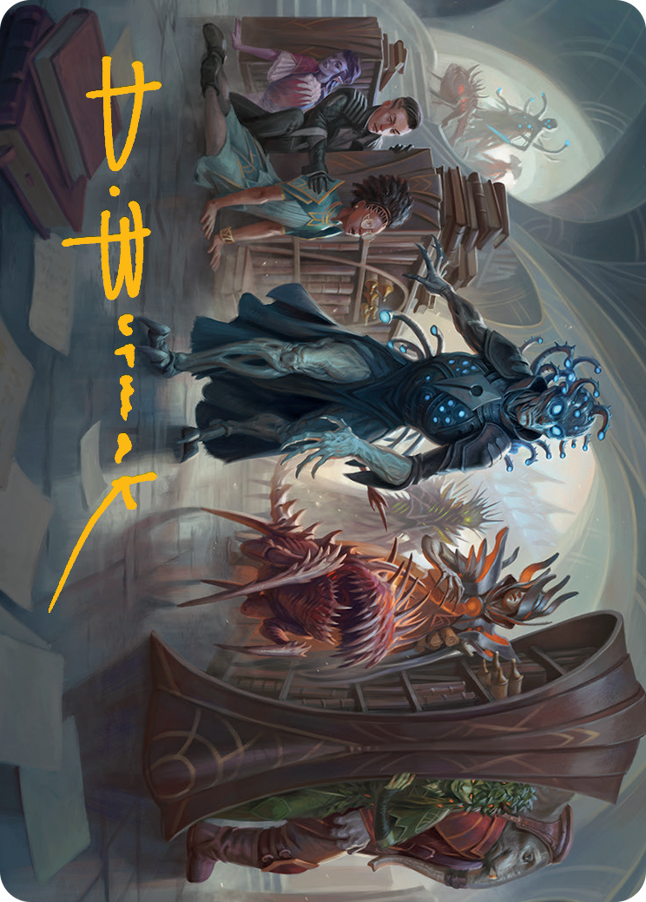 Invasion of Arcavios Art Card (Gold-Stamped Signature) [March of the Machine Art Series] | GnG Games