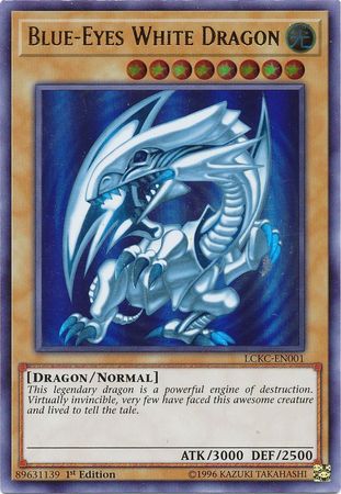 Blue-Eyes White Dragon (Version 2) [LCKC-EN001] Ultra Rare | GnG Games