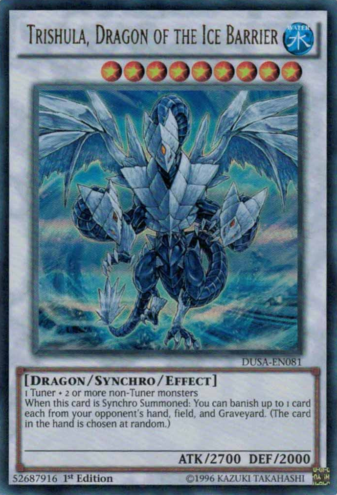 Trishula, Dragon of the Ice Barrier [DUSA-EN081] Ultra Rare | GnG Games