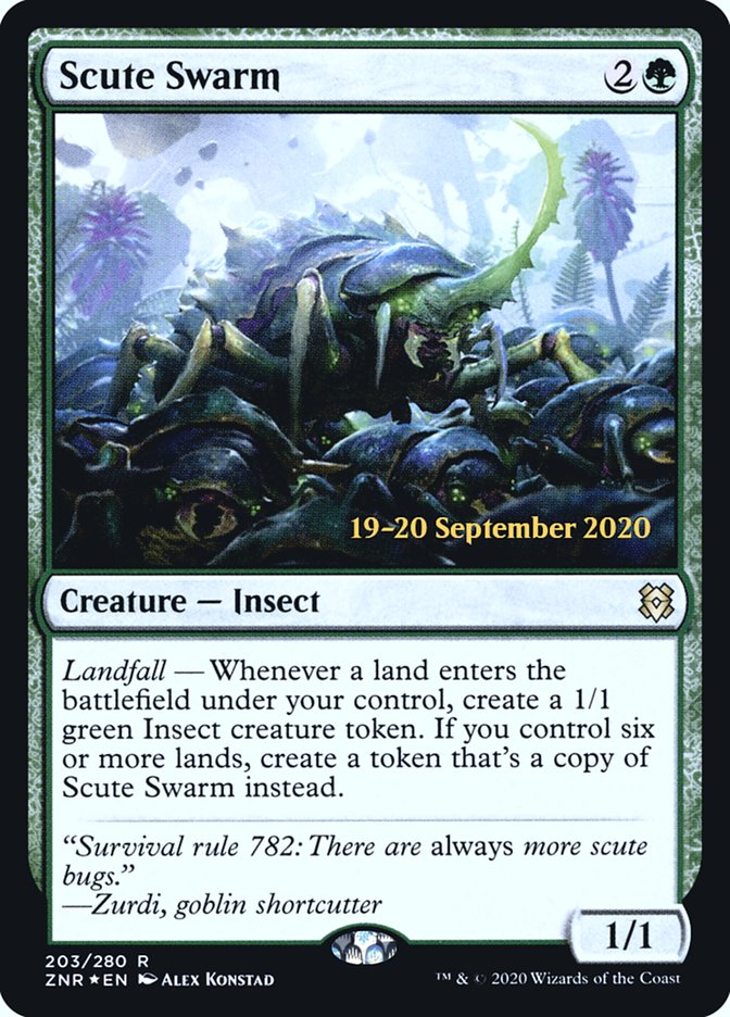 Scute Swarm  [Zendikar Rising Prerelease Promos] | GnG Games