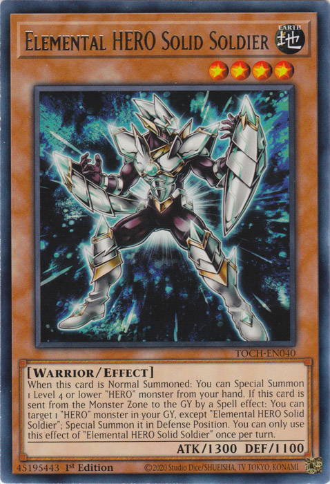 Elemental HERO Solid Soldier [TOCH-EN040] Rare | GnG Games