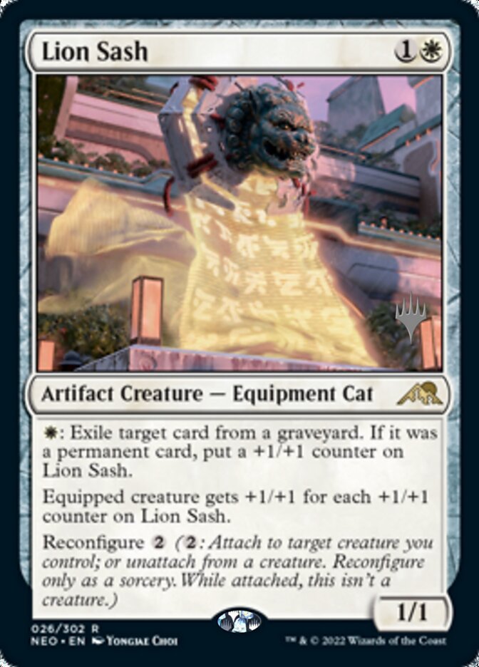 Lion Sash (Promo Pack) [Kamigawa: Neon Dynasty Promos] | GnG Games