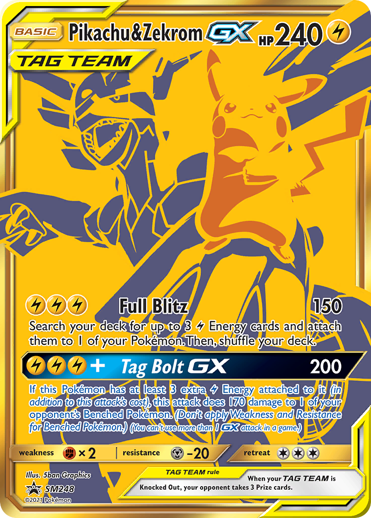 Pikachu & Zekrom GX (SM248) (Jumbo Card) [Sun & Moon: Black Star Promos] | GnG Games