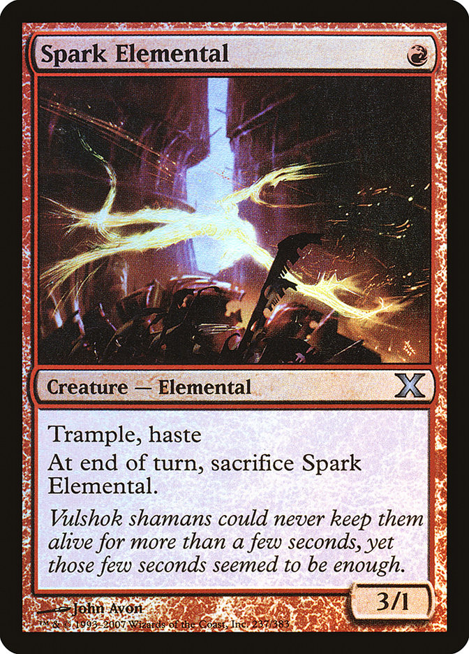 Spark Elemental (Premium Foil) [Tenth Edition] | GnG Games