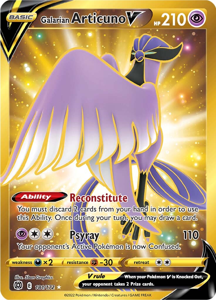 Galarian Articuno V (181/172) [Sword & Shield: Brilliant Stars] | GnG Games