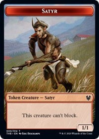 Satyr // Wall Double-sided Token [Theros Beyond Death Tokens] | GnG Games