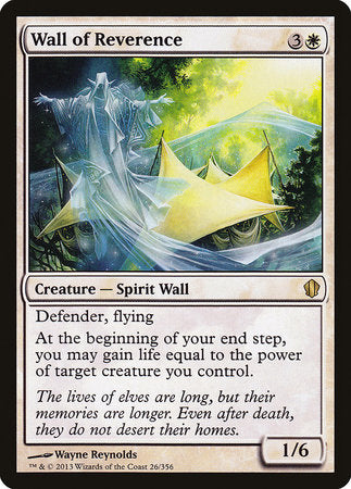 Wall of Reverence [Commander 2013] | GnG Games