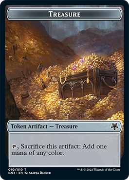 Zombie // Treasure Double-Sided Token [Game Night: Free-for-All Tokens] | GnG Games