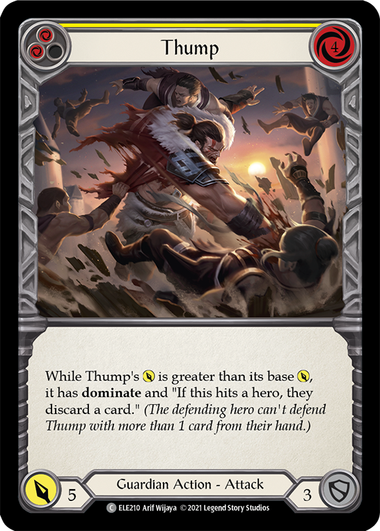 Thump (Yellow) [ELE210] (Tales of Aria)  1st Edition Rainbow Foil | GnG Games