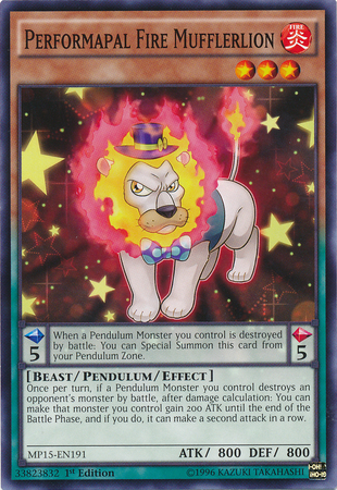 Performapal Fire Mufflerlion [MP15-EN191] Common | GnG Games