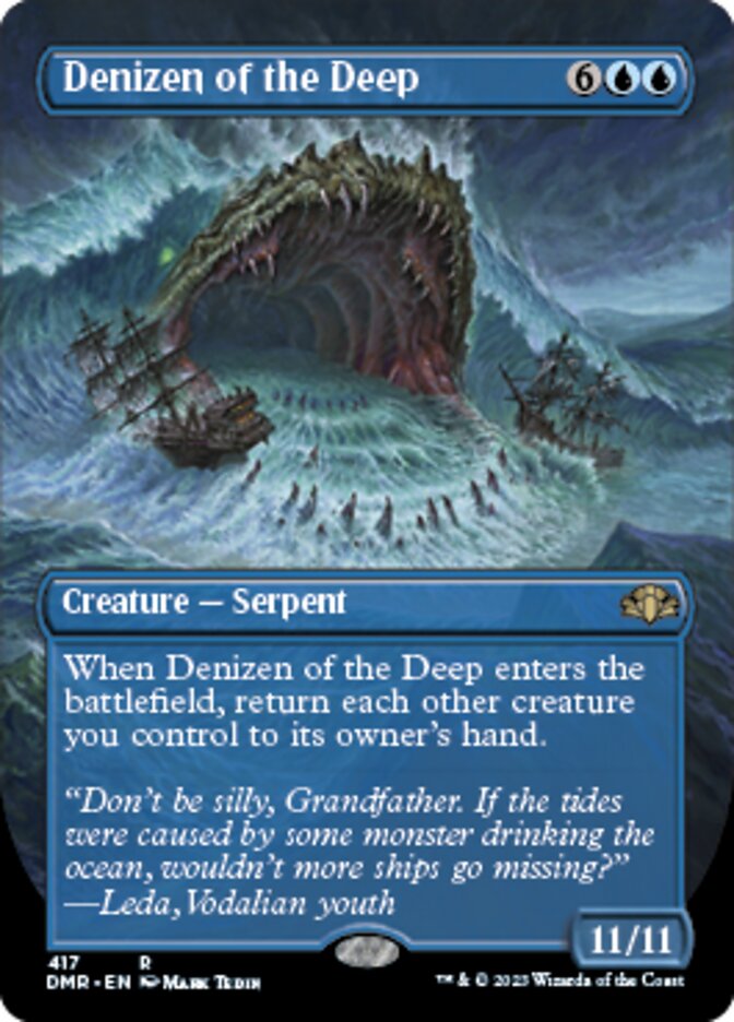 Denizen of the Deep (Borderless Alternate Art) [Dominaria Remastered] | GnG Games