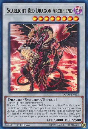 Scarlight Red Dragon Archfiend [DUDE-EN013] Ultra Rare | GnG Games