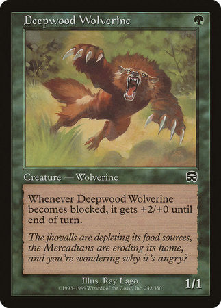 Deepwood Wolverine [Mercadian Masques] | GnG Games