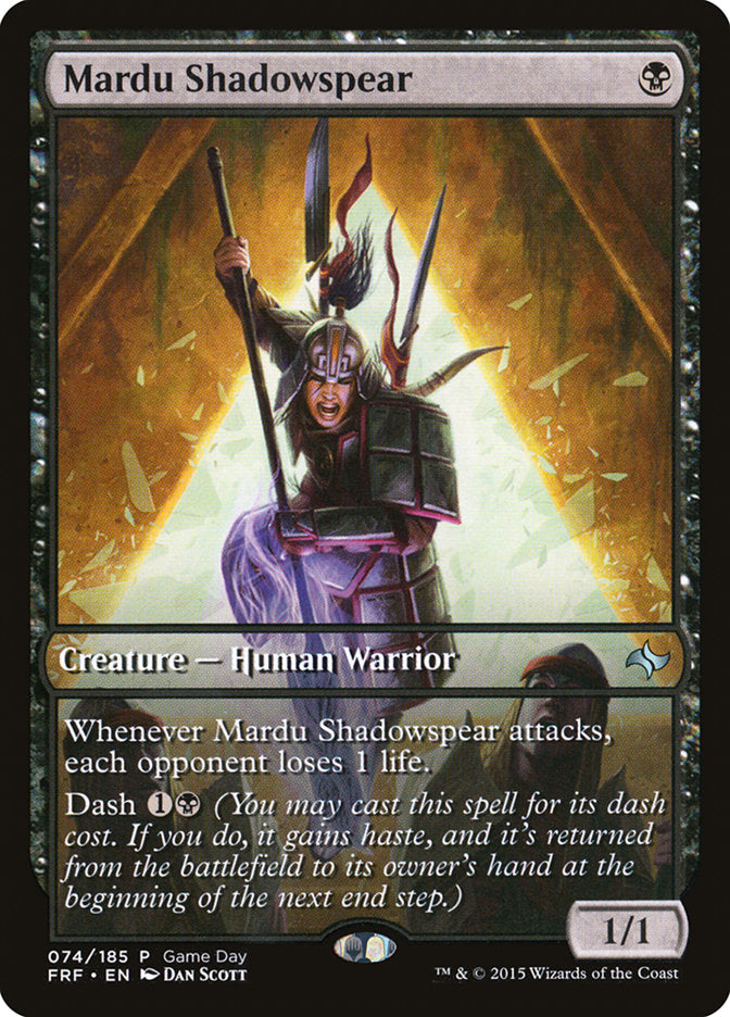 Mardu Shadowspear (Game Day) [Fate Reforged Promos] | GnG Games