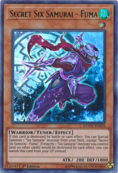 Secret Six Samurai - Fuma [DUOV-EN070] Ultra Rare | GnG Games
