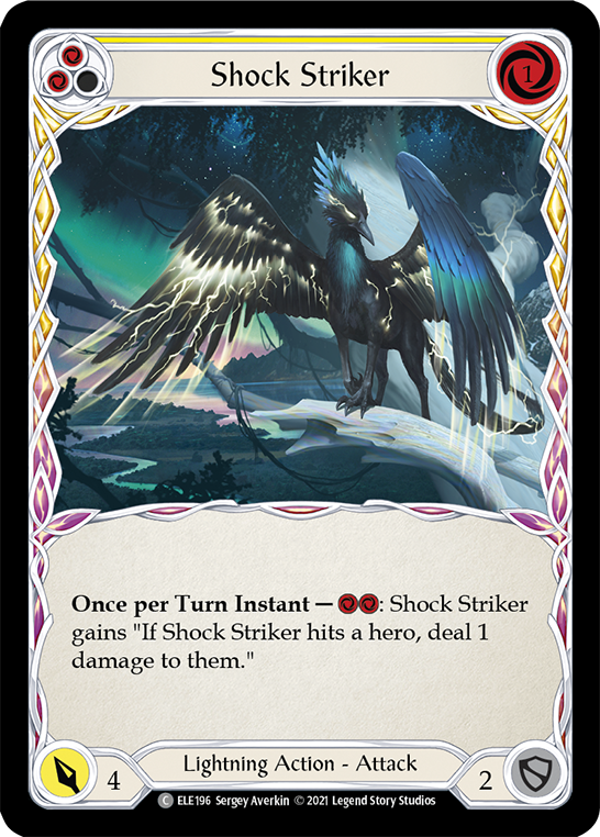 Shock Striker (Yellow) [ELE196] (Tales of Aria)  1st Edition Normal | GnG Games