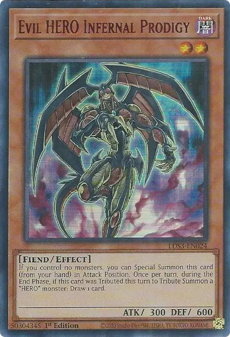 Evil HERO Infernal Prodigy (Red) [LDS3-EN024] Ultra Rare | GnG Games