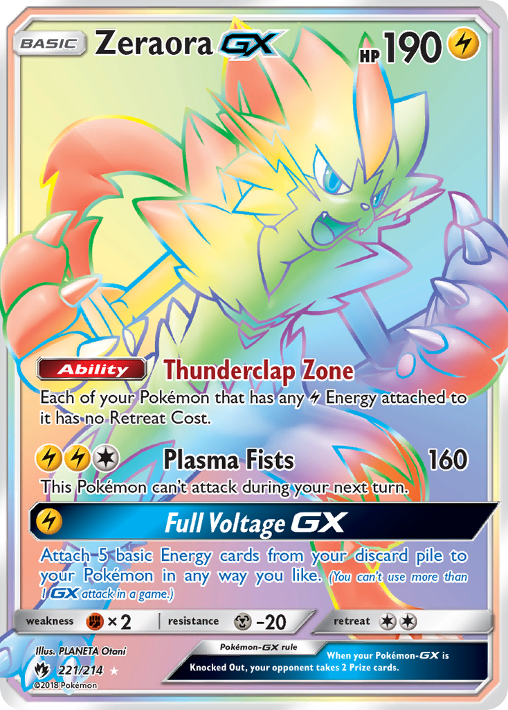 Zeraora GX (221/214) [Sun & Moon: Lost Thunder] | GnG Games