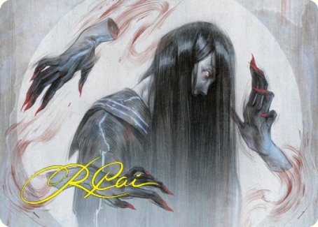 Clawing Torment Art Card (Gold-Stamped Signature) [Kamigawa: Neon Dynasty Art Series] | GnG Games