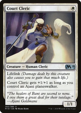 Court Cleric [Core Set 2019] | GnG Games